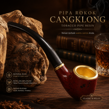 Jodel Pipa Rokok Tembakau Cangklong Tobacco Pipe Resin - ZF900