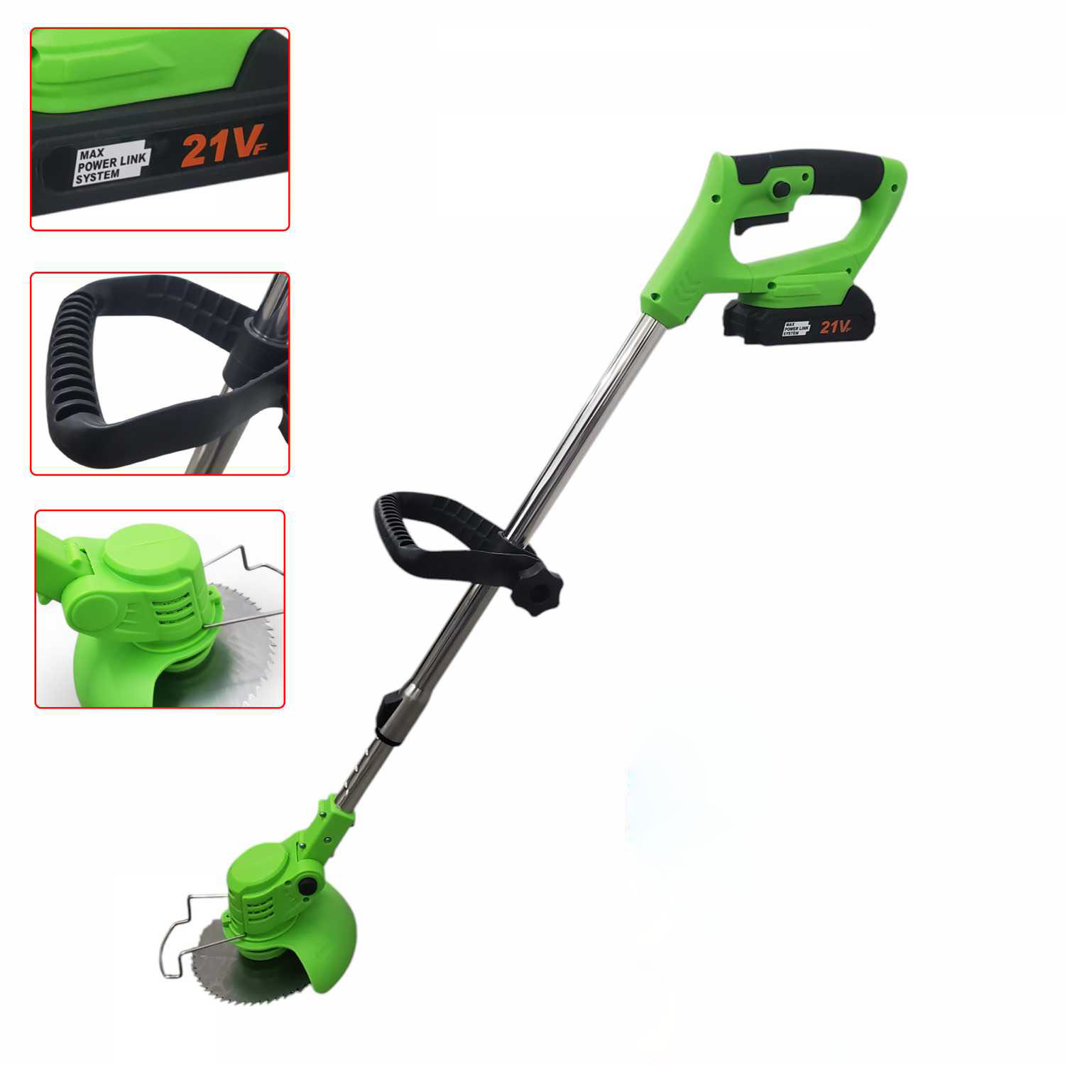 DEXCOM Mesin Pemotong Rumput Taman Grass Cutter with Battery 21V - HA-1821