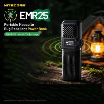 NITECORE Portable Mosquito Bug Repellent Power Bank 40kHz 12000mAh - EMR25
