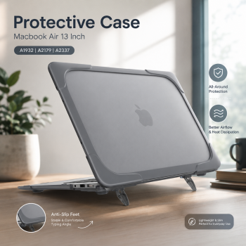 Lilybear Protective Case Stand Macbook Air 13 Inch A1932 A2179 A2337 - LBB015