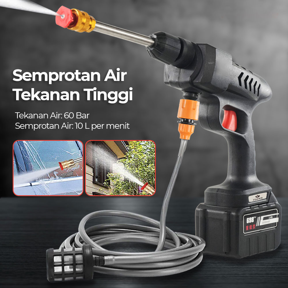 Taffware Boodain Semprotan Air High Pressure 60 Bar 30000mAh - EA60C