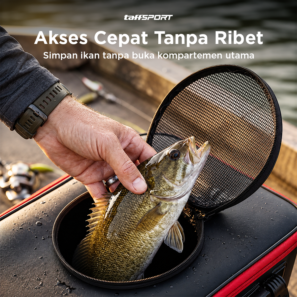 TaffSPORT Tas Memancing Fishing Bucket Water Container 48cm - JY0210