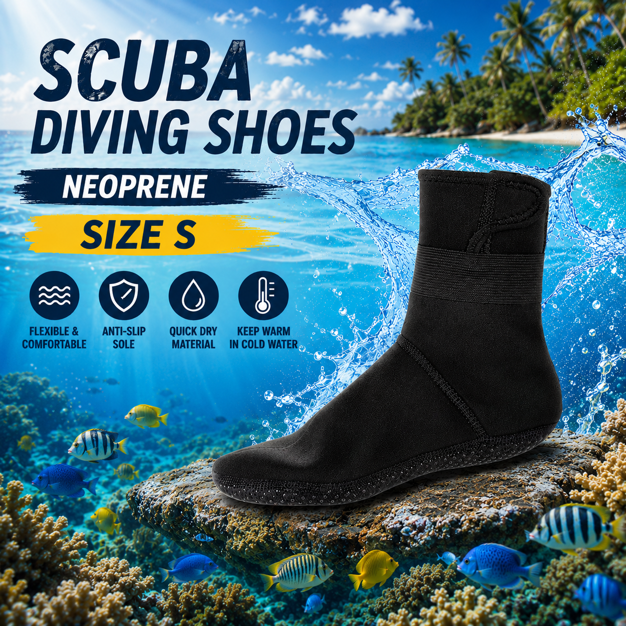 VKTECH Scuba Diving Shoes Neoprene - JA3012