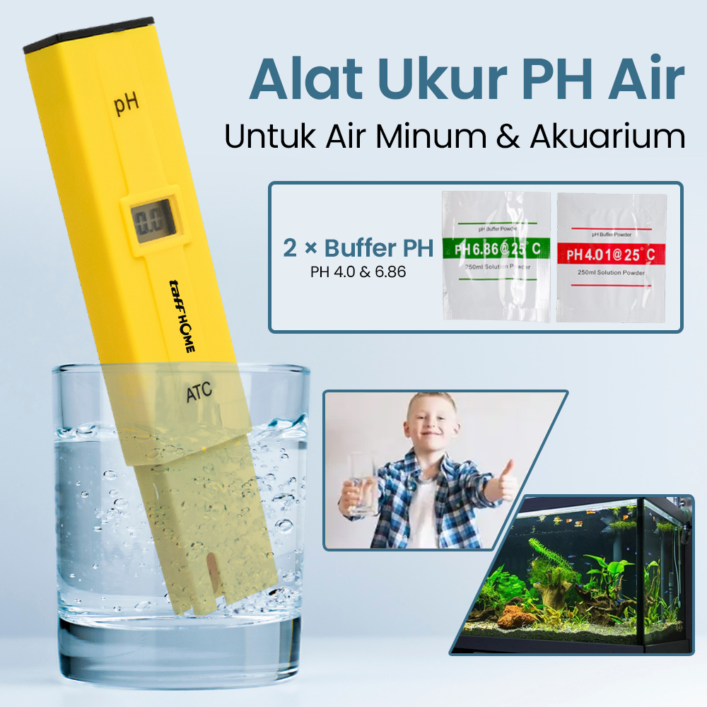 ATC Alat Ukur Uji PH Meter Tester Pen Air Minum Akuarium - PH-009