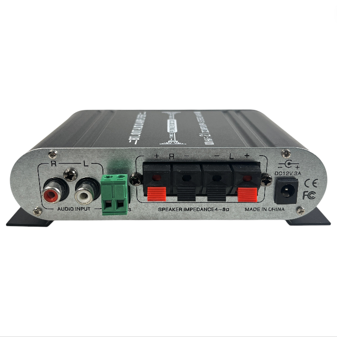 LVPIN Mini HiFi Stereo Amplifier Treble Bass Booster 12V - ST-838