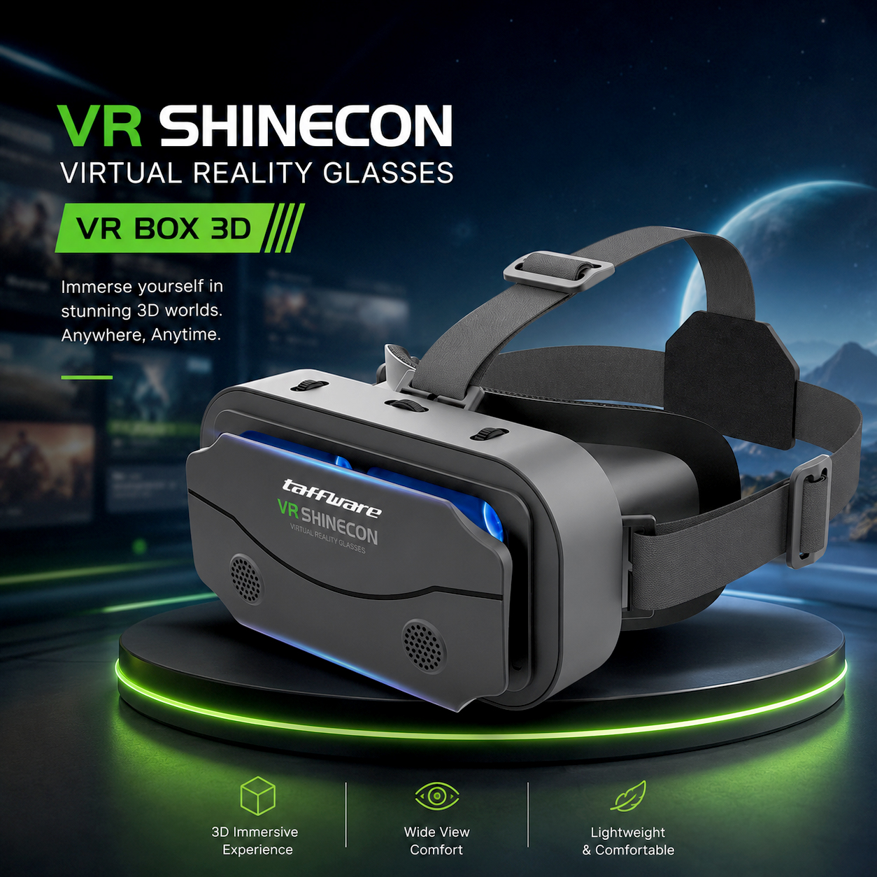 Shinecon VR Box IMAX Giant Screen Virtual Reality Glasses - SC-G13