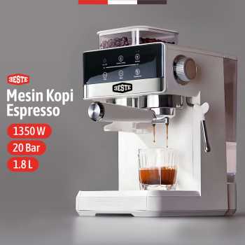 Trieste Mesin Kopi Espresso Coffee Maker Grinder Frothing 20 Bar 1350W - CM5520