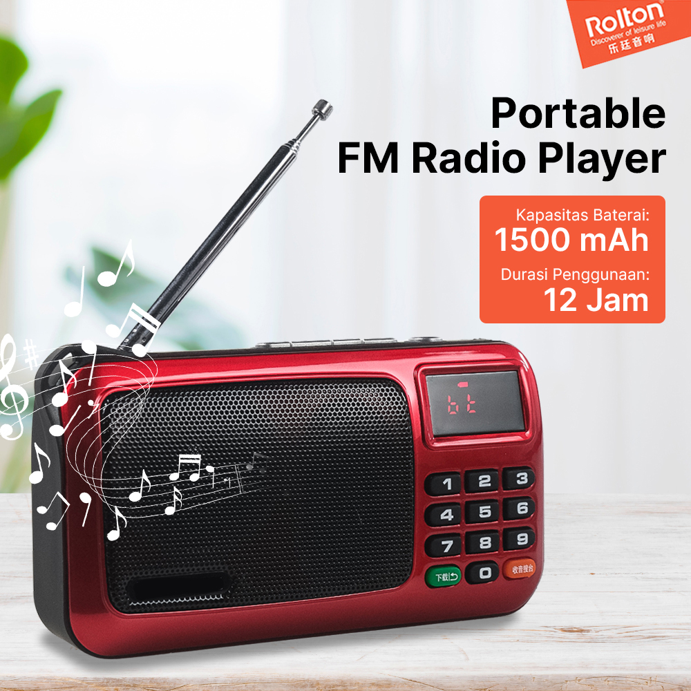 Rolton W405 Portable FM Radio Player TF Card - W405