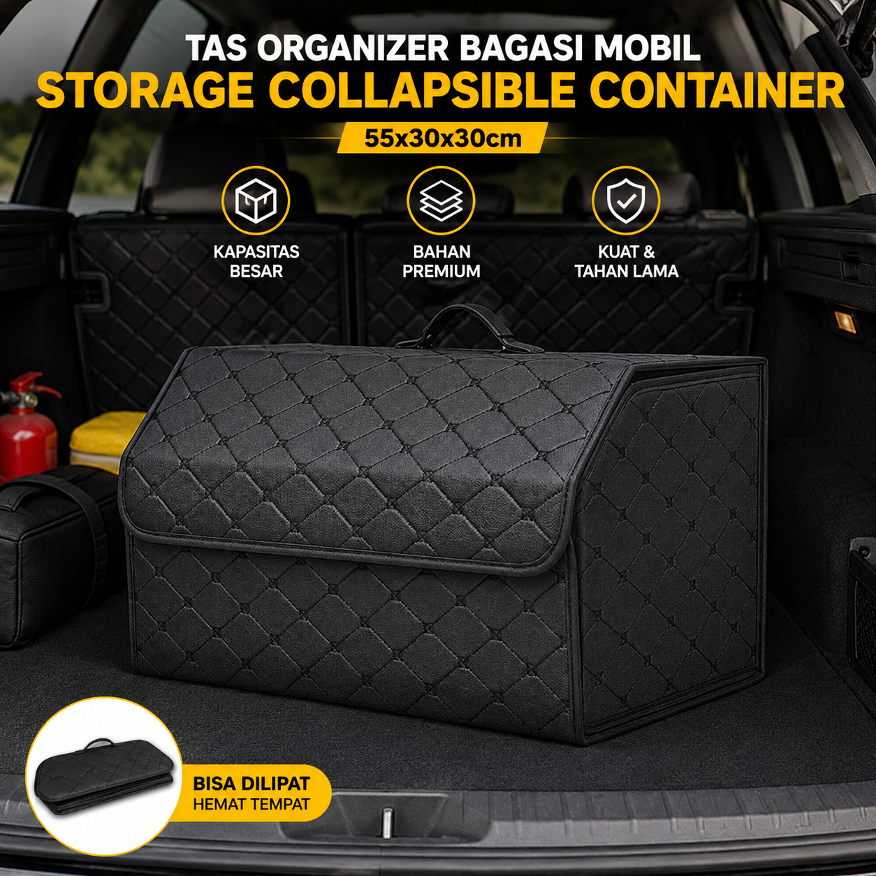 Cipop Tas Organizer Bagasi Mobil Storage Collapsible Container - CP9