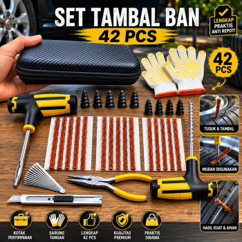 ZFOUEK Peralatan Tambal Ban Mobil Sepeda Motor Tubeless Tire Repair - CZK-42