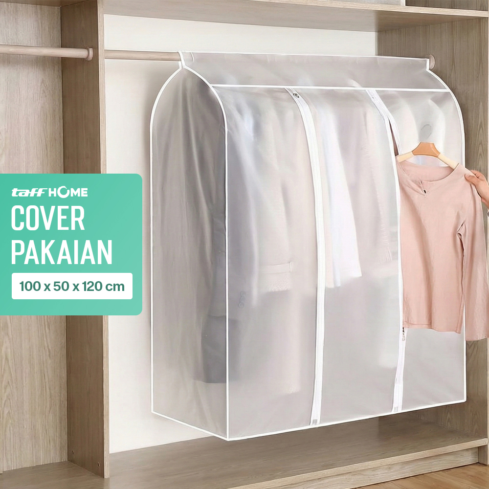 TaffHOME Cover Pakaian Gaun Jas Anti Debu 100x50x120cm - CY-08
