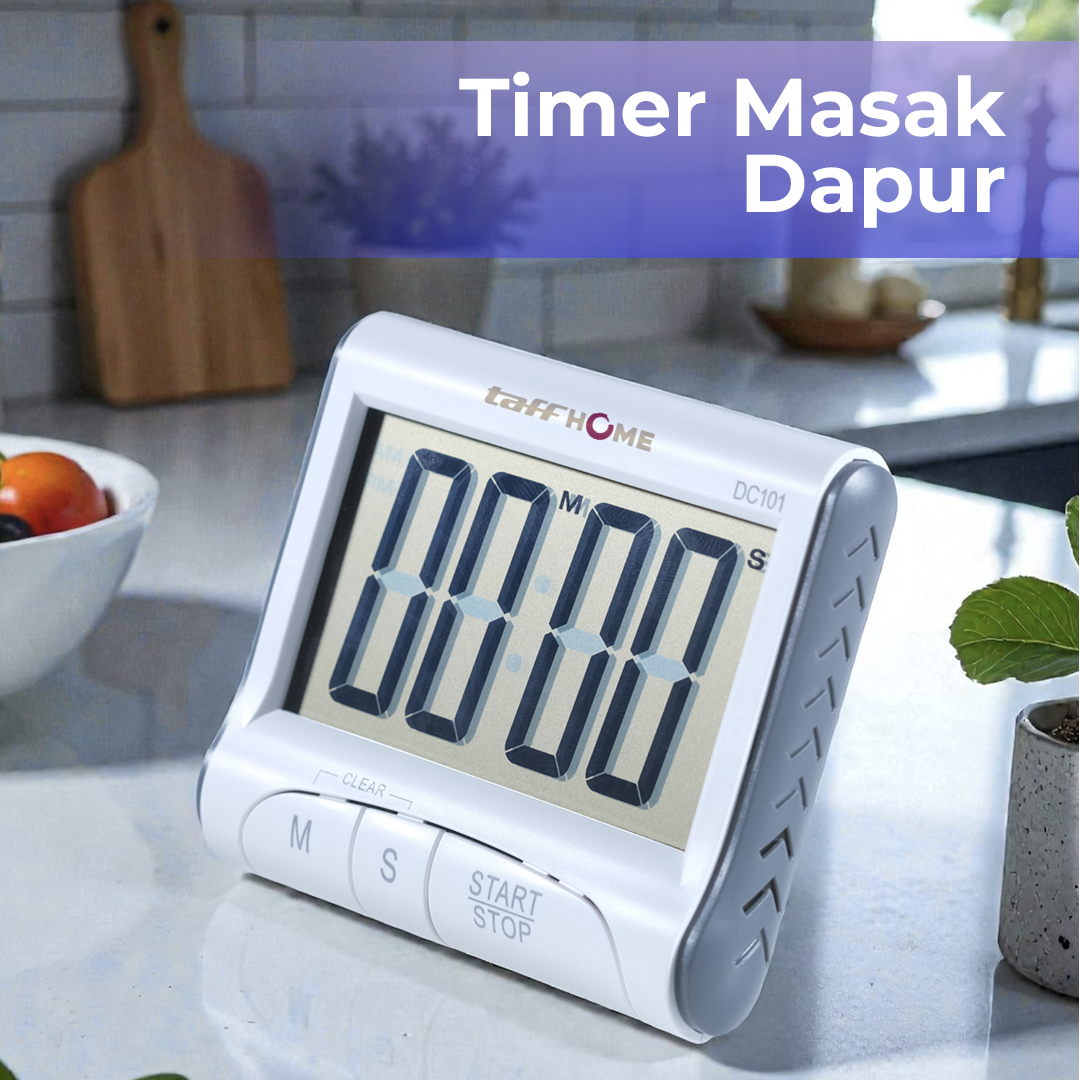 TaffHOME Jam Masak Digital Cooking Timer Count Down - DC101
