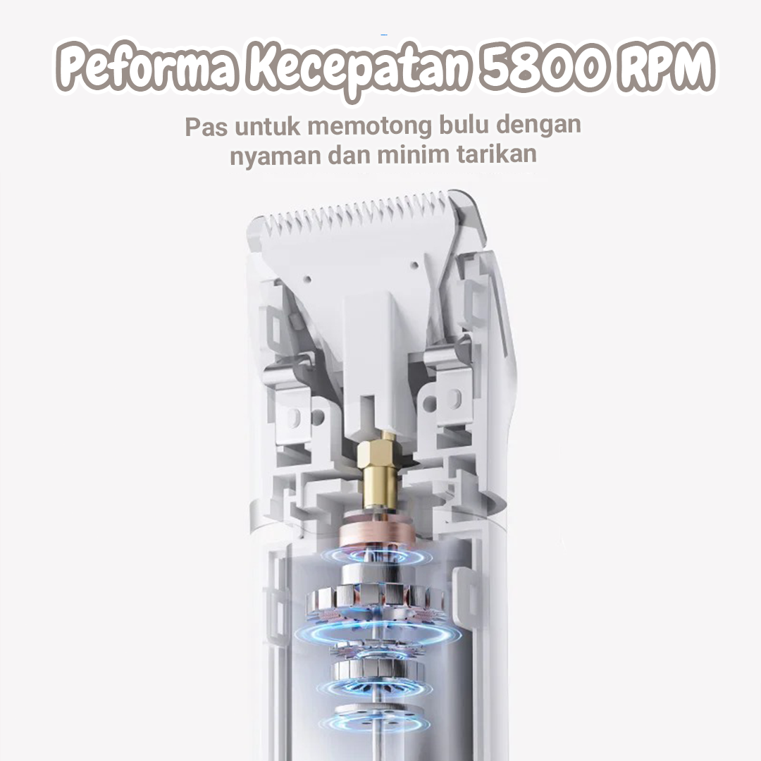 BaoRun Alat Cukur Elektrik Bulu Hewan Pet Rechargeable - K5