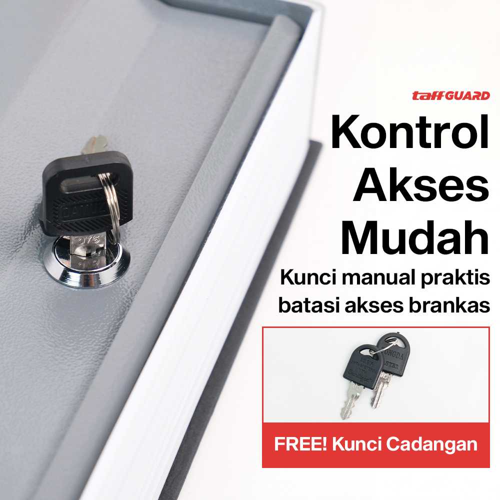 TaffGUARD Brankas Buku Kamus Kunci Manual Anti Maling Hidden Safe Box - KB-10L - Gambar 4