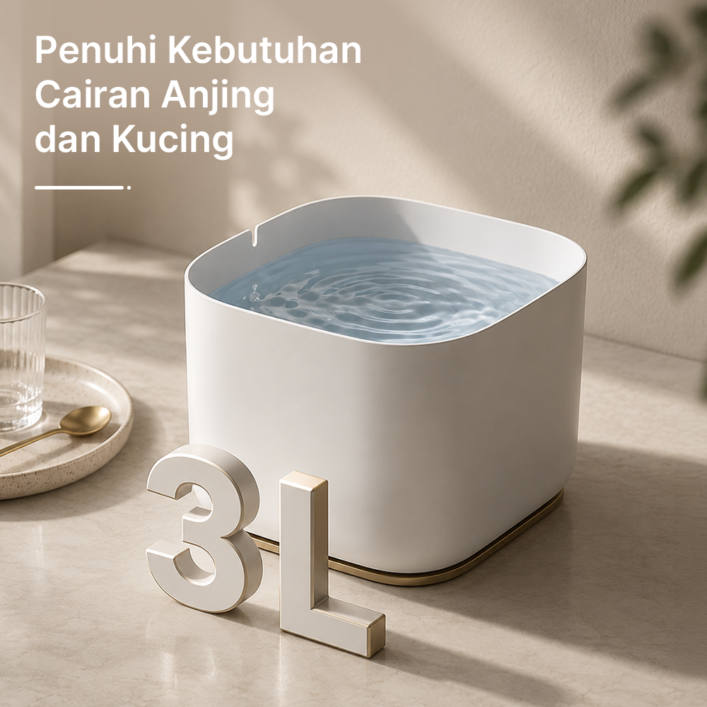 BaoRun Water Dispenser Fountain Tempat Minum Kucing Anjing 3L - JN-1020