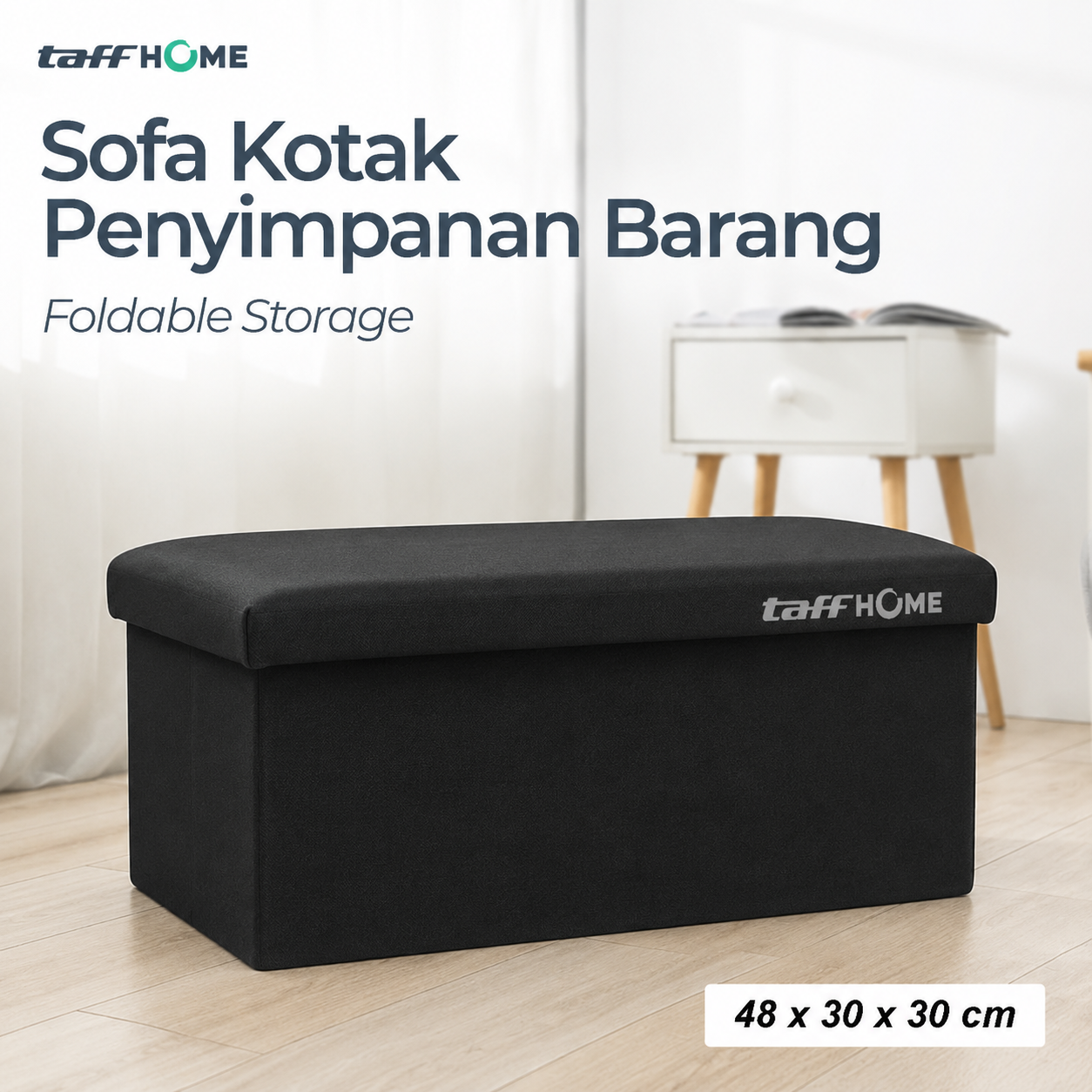 TaffHOME Sofa Kotak Penyimpanan Barang Foldable Storage Box - L170