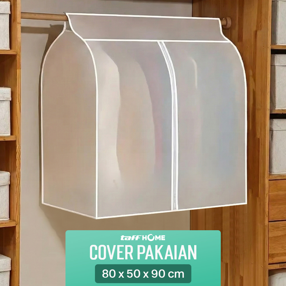 TaffHOME Cover Pakaian Gaun Jas Anti Debu PEVA 80x50x90cm - CY-08