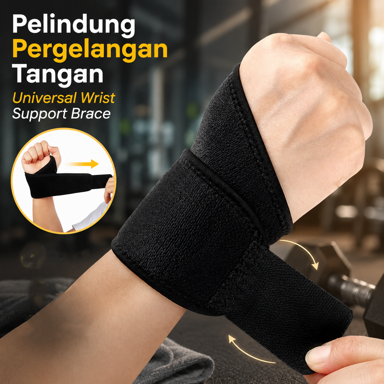 Januel Pelindung Pergelangan Tangan Universal Wrist Support Brace - Jn29