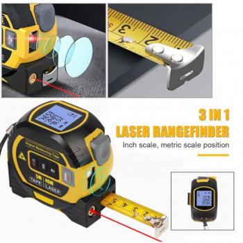 TELEHILL Meteran Laser Digital Distance Meter Rangefinder 3in1 40M - TH589