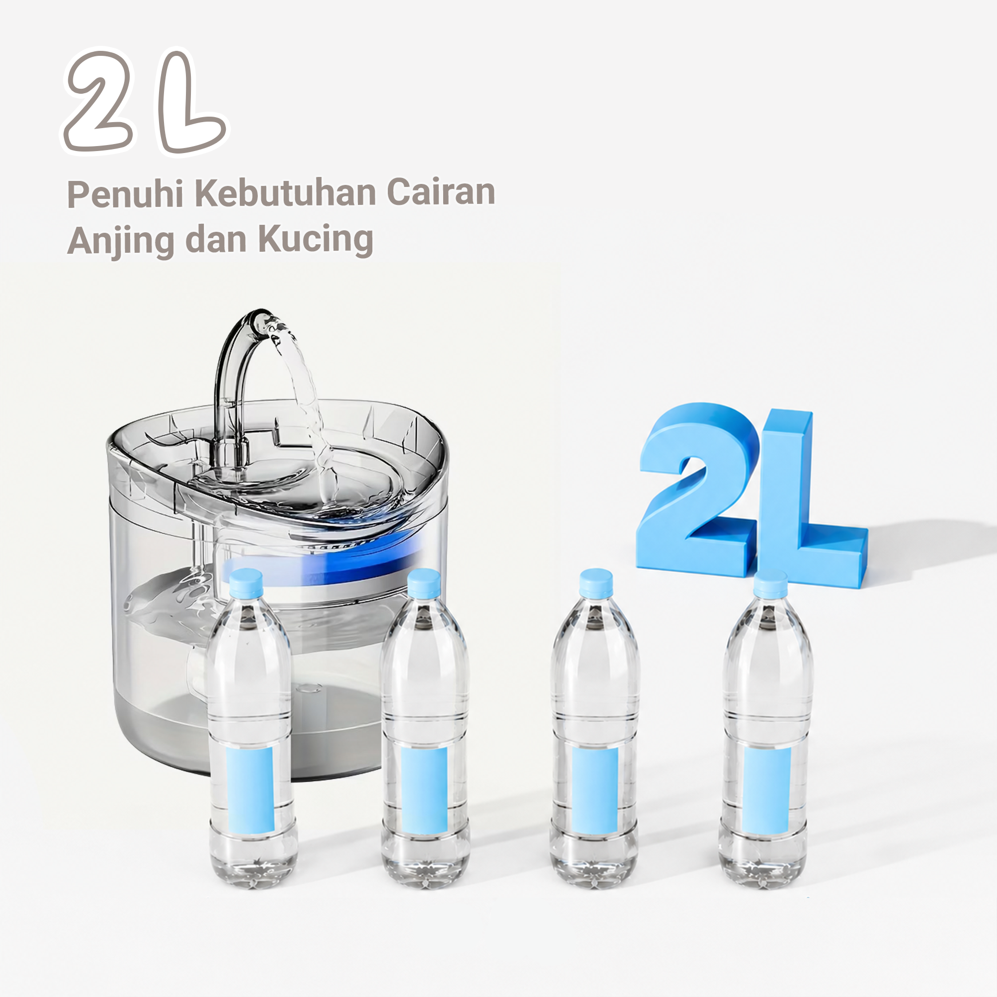 BaoRun Water Dispenser Fountain Tempat Minum Anjing Kucing - WF060