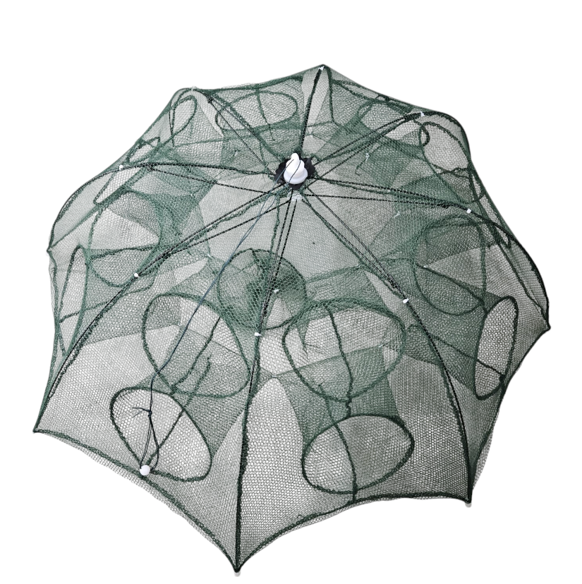 Jaring Pancing Ikan Automatic Folding Umbrella Fishing Net 16 Holes - H14572