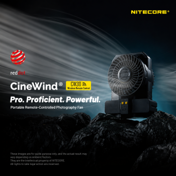 NITECORE Kipas Angin Portable CineWind Photography Fan 7900RPM - CW30
