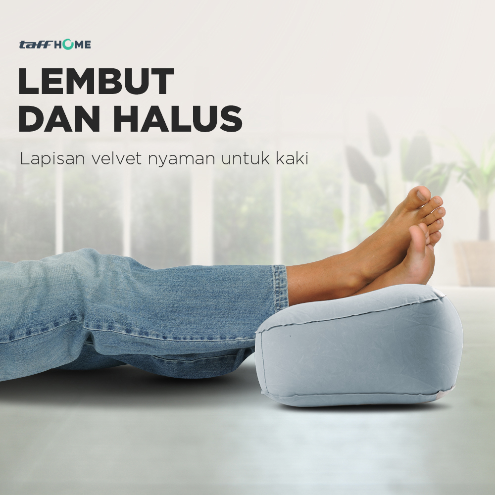 TaffHOME Bantal Angin Kaki PVC Inflatable Relaxing Pillow - JJ06114