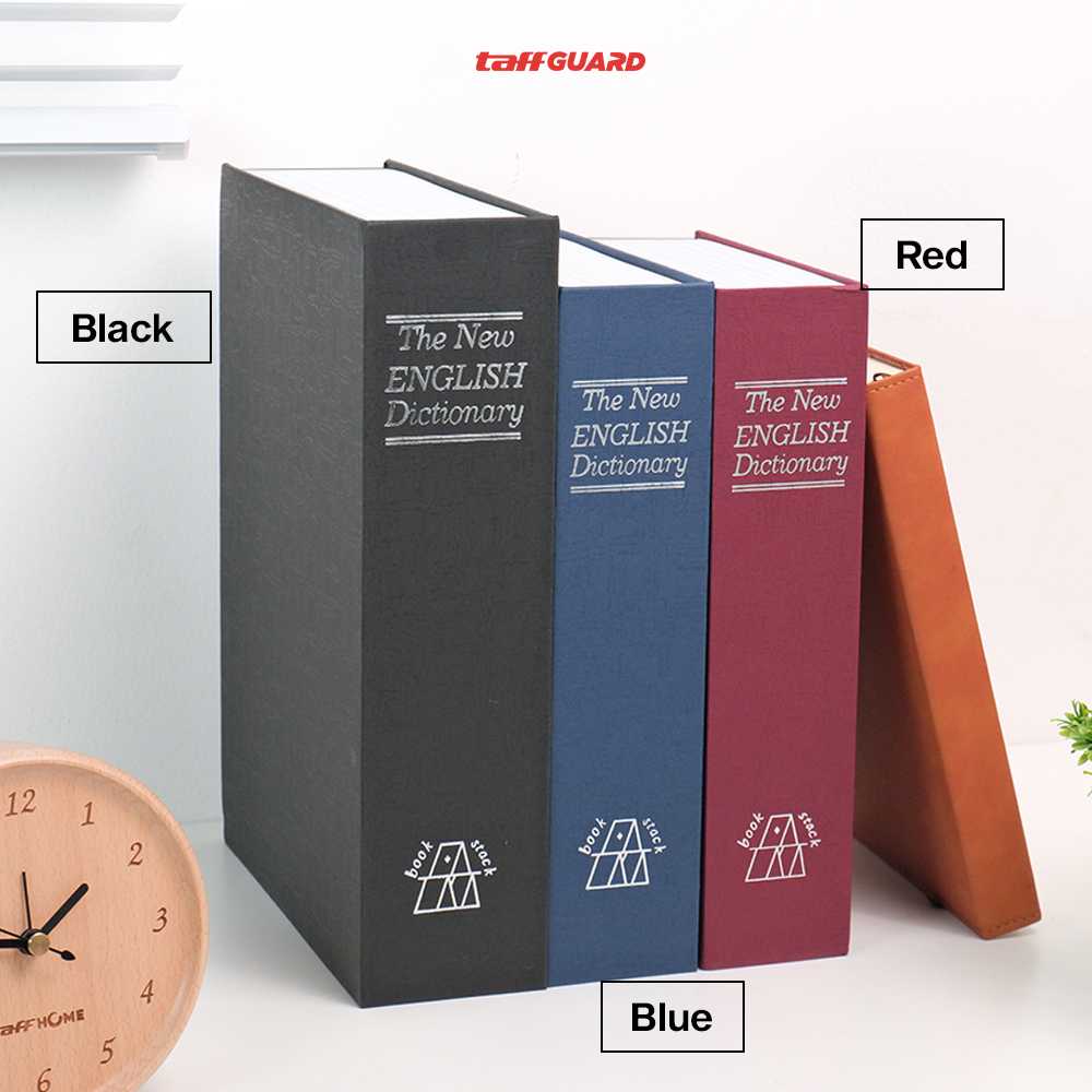 TaffGUARD Brankas Buku Kamus Kunci Manual Anti Maling Hidden Safe Box - KB-10L - Gambar 6