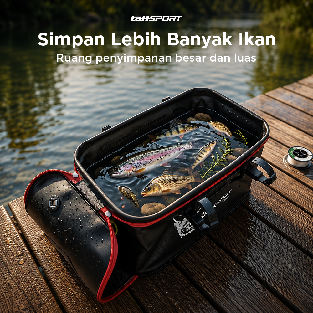 TaffSPORT Tas Perlengkapan Memancing Portable Fishing Bucket 53cm - JY0210