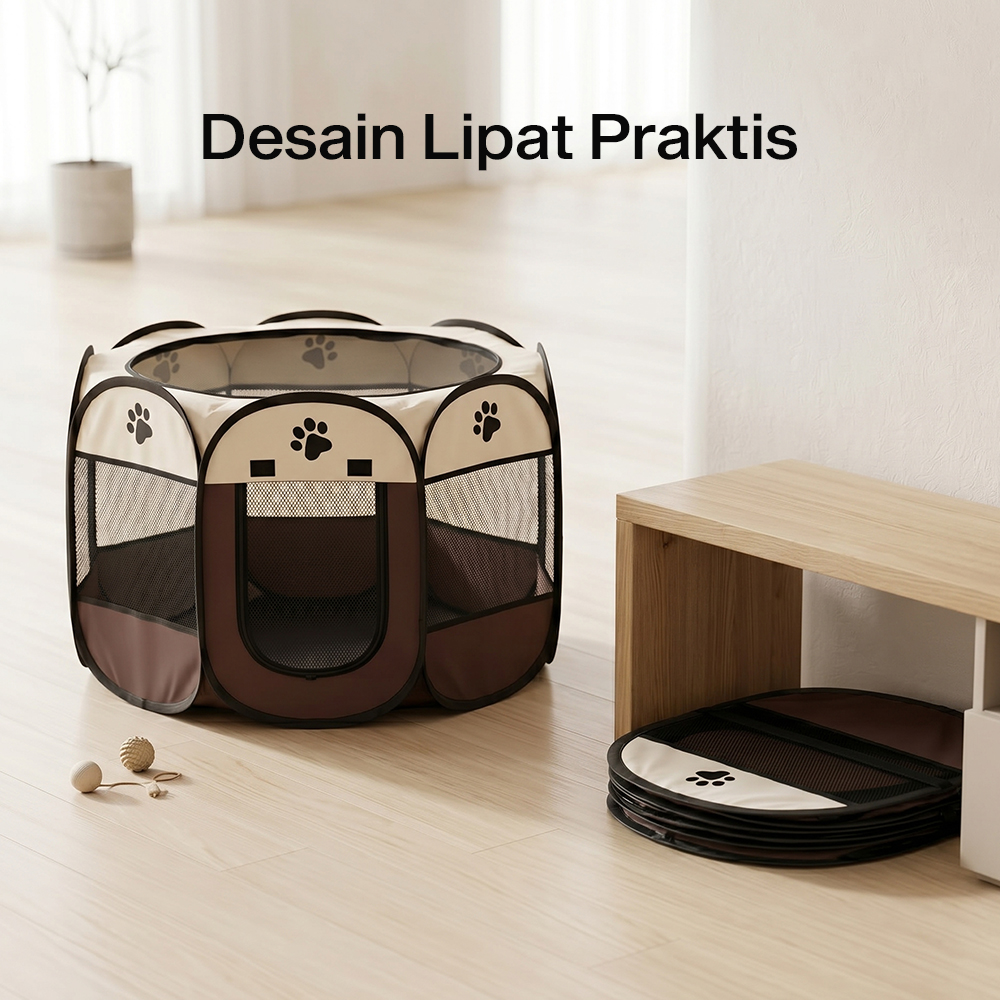 BaoRun Kandang Lipat Hewan Peliharaan Foldable Pet Cage Waterproof - WL00