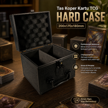 TaffGUARD Tas Koper Penyimpanan Kartu Trading Card Hard Case Aluminum - LE20