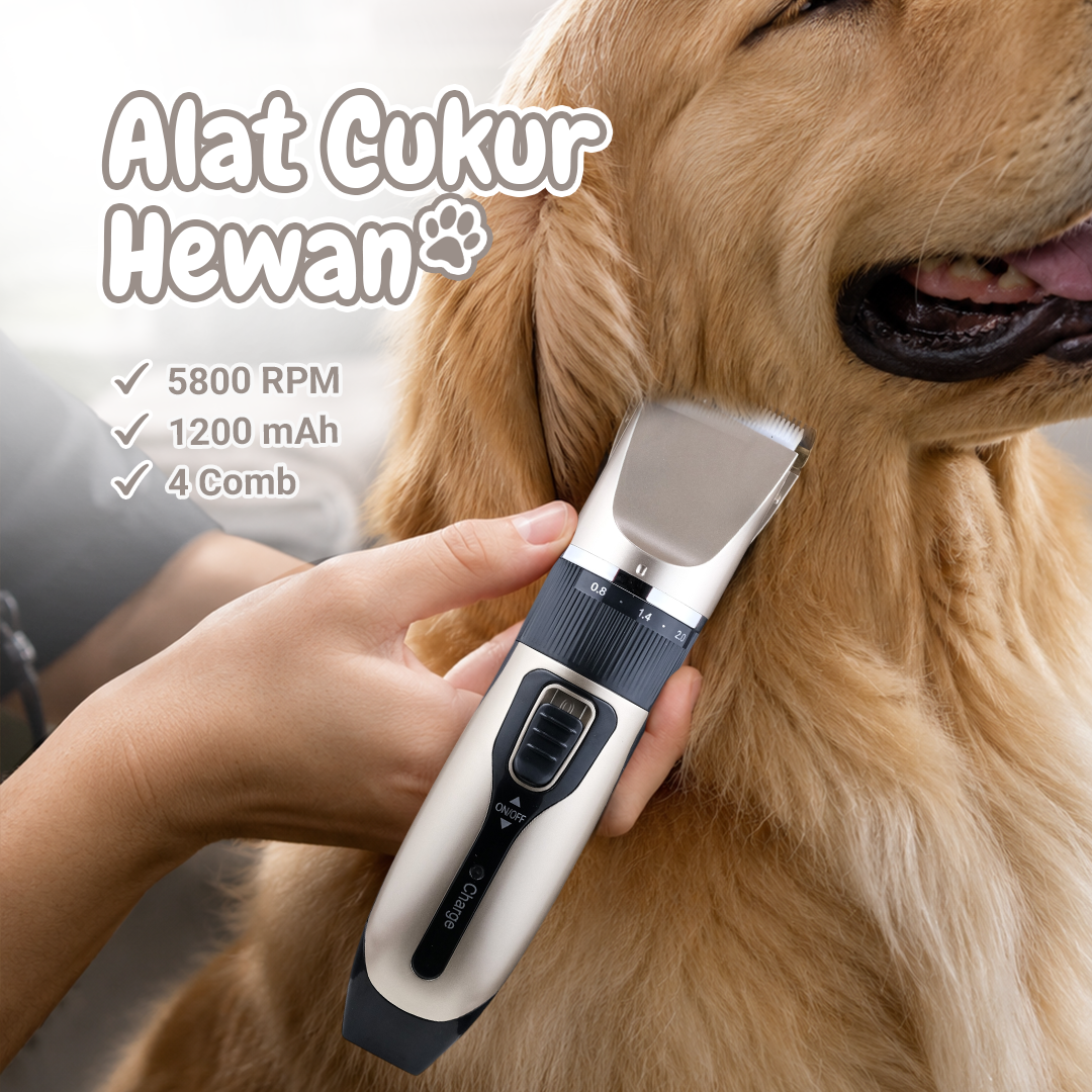 BaoRun Alat Cukur Elektrik Bulu Hewan Pet Rechargeable - K5