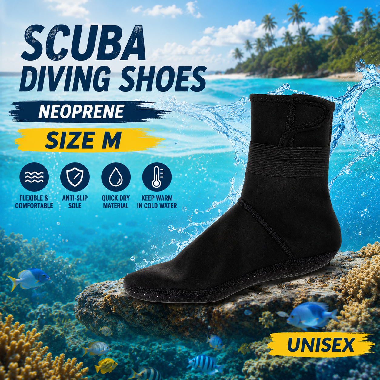 VKTECH Scuba Diving Shoes Neoprene - JA3012