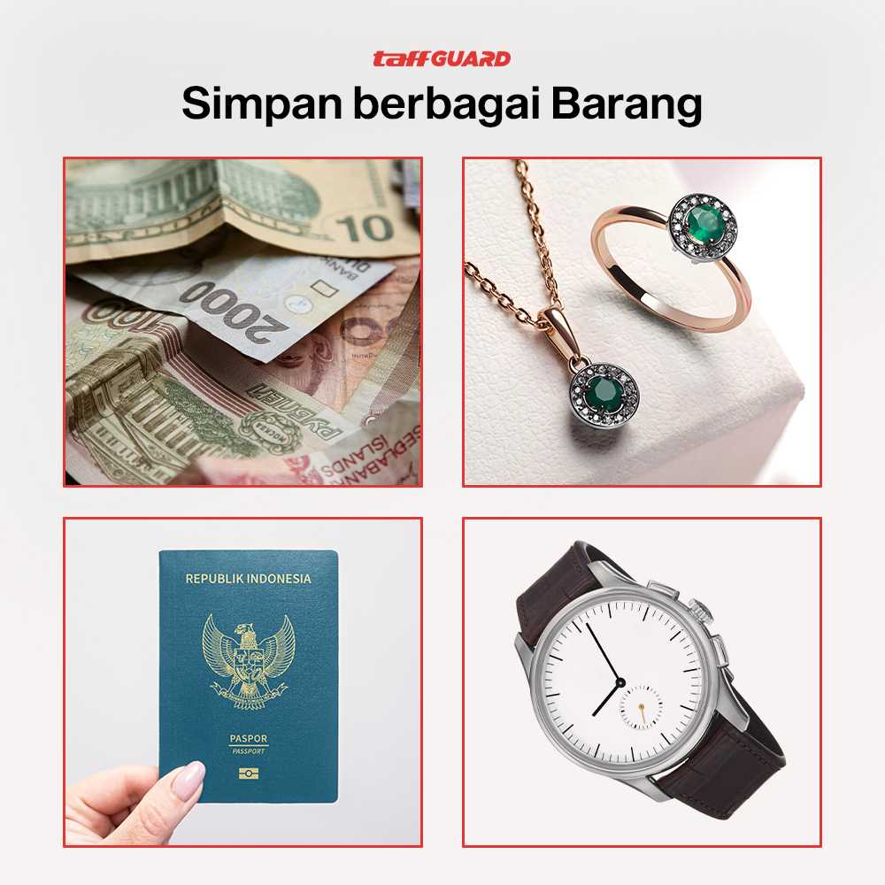 TaffGUARD Brankas Buku Kamus Kunci Manual Anti Maling Hidden Safe Box - KB-10L - Gambar 5