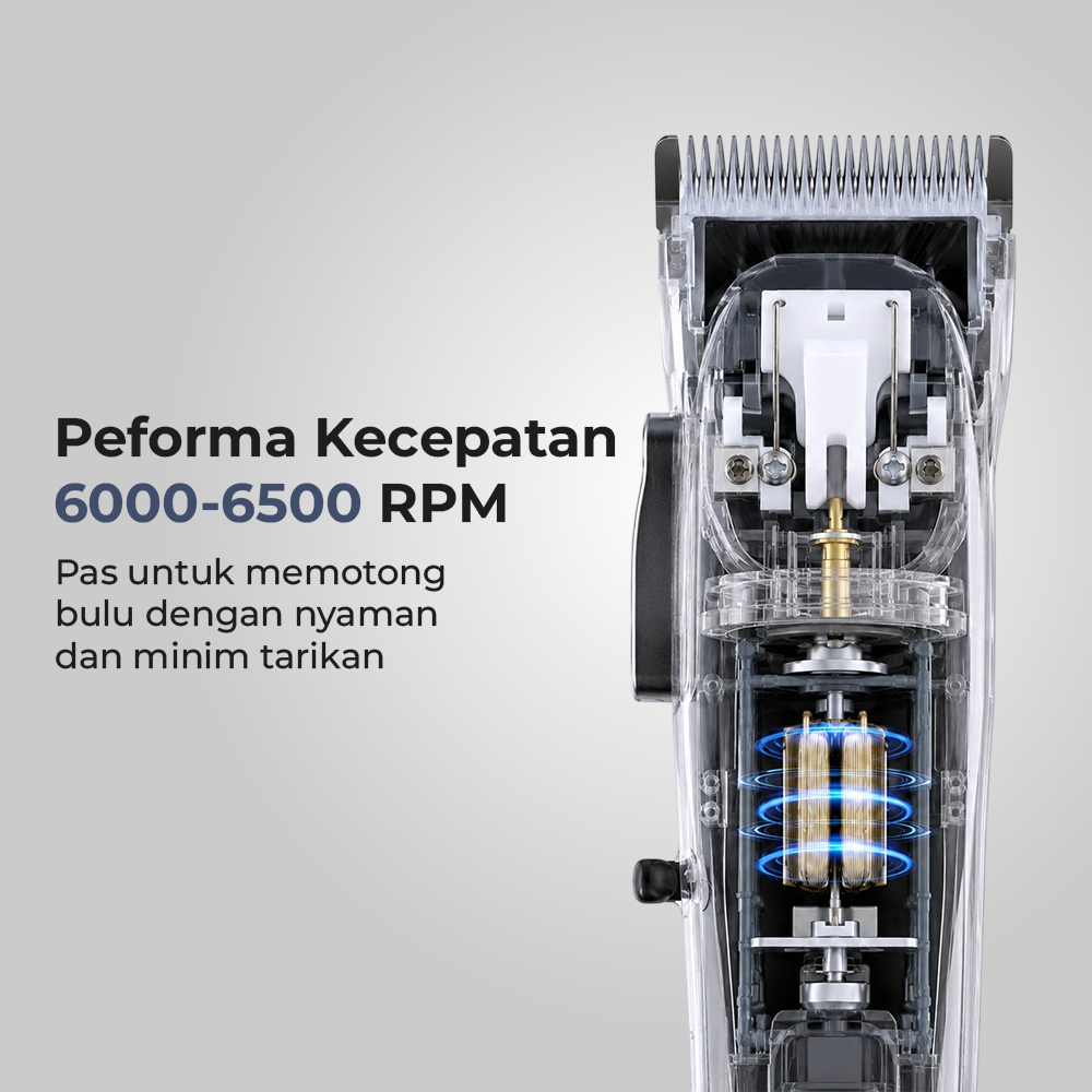 BaoRun Alat Cukur Elektrik Bulu Hewan Hair Clipper Adjustable Blade - D86
