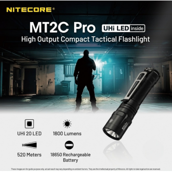 NITECORE Senter LED UHi 20 Tactical Rechargeable IP68 1800 Lumens - MT2C PRO