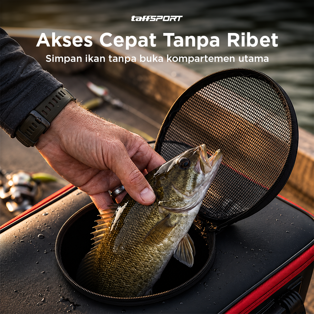 TaffSPORT Tas Perlengkapan Memancing Portable Fishing Bucket 53cm - JY0210