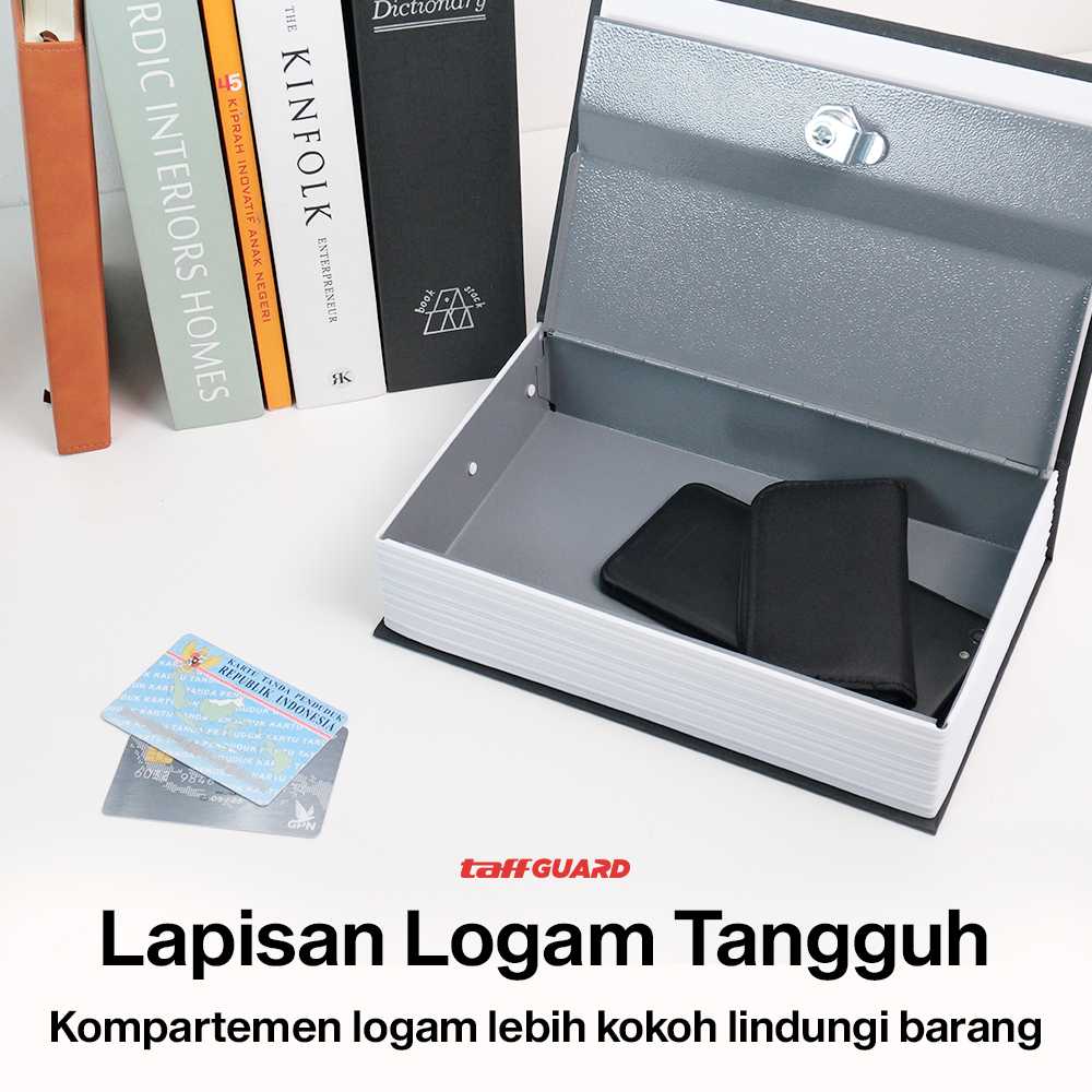 TaffGUARD Brankas Buku Kamus Kunci Manual Anti Maling Hidden Safe Box - KB-10L - Gambar 3