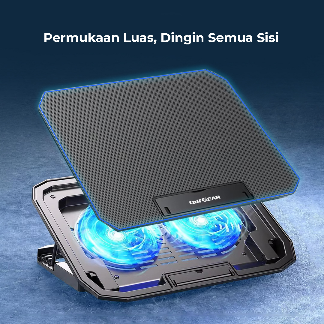 TaffGEAR Cooling Pad Laptop Kipas Pendingin 2 Fan without Knob Speed - Q100