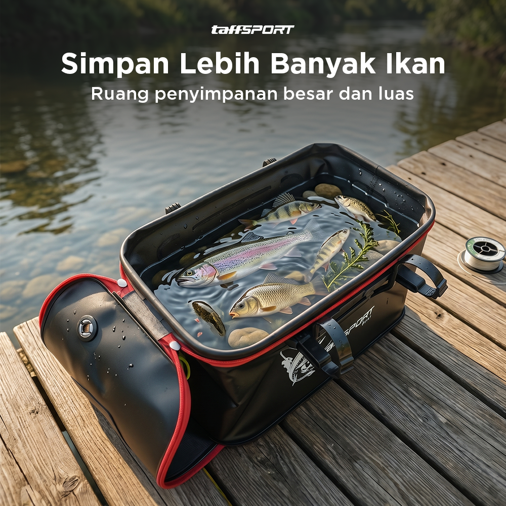 TaffSPORT Tas Memancing Fishing Bucket Water Container 48cm - JY0210