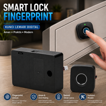 YLJ Smart Lock Cabinet Locker Fingerprint Kunci Lemari Digital - YLJ-5