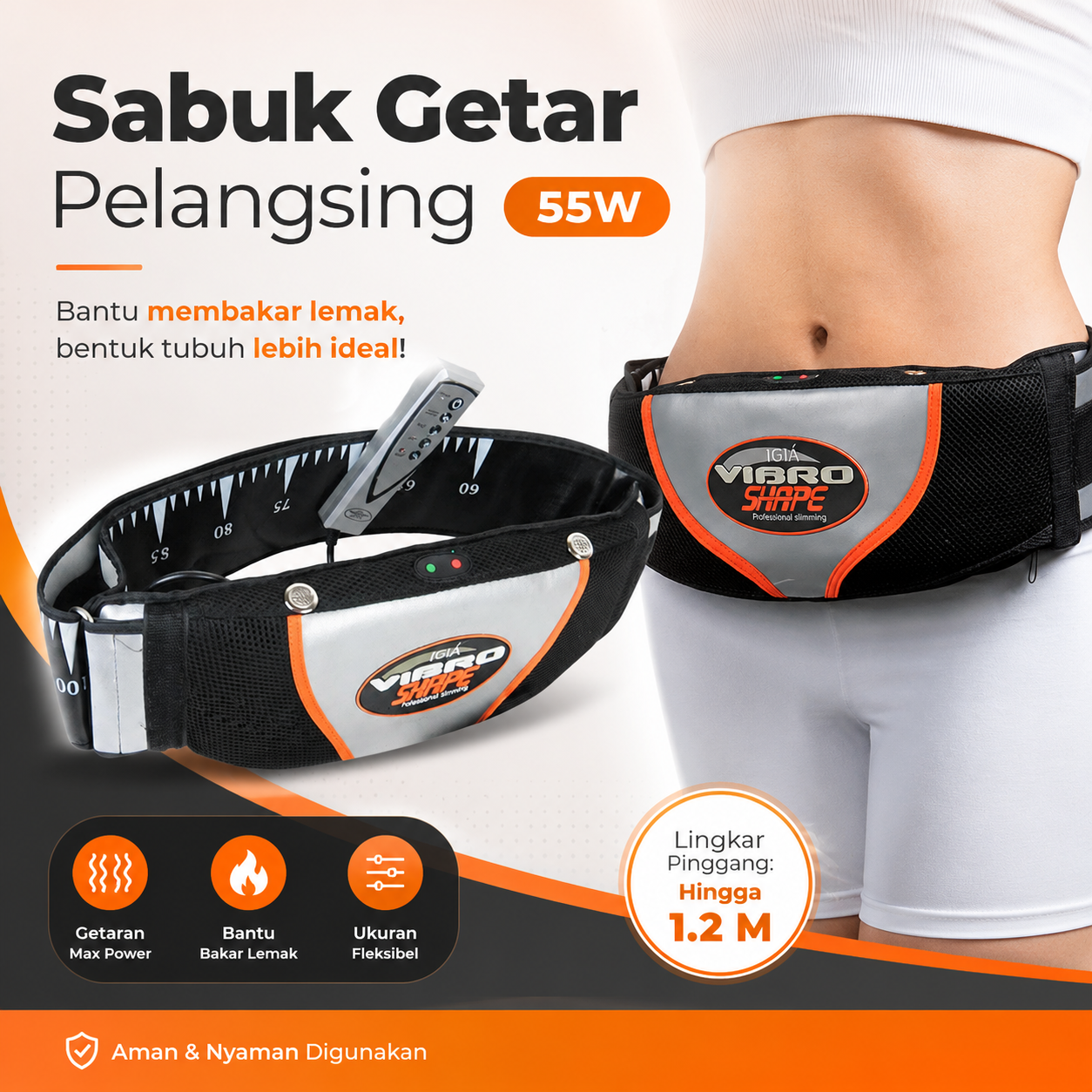 Igia Vibro Shape Professional Slimming Sabuk Getar Pelangsing - MC0138