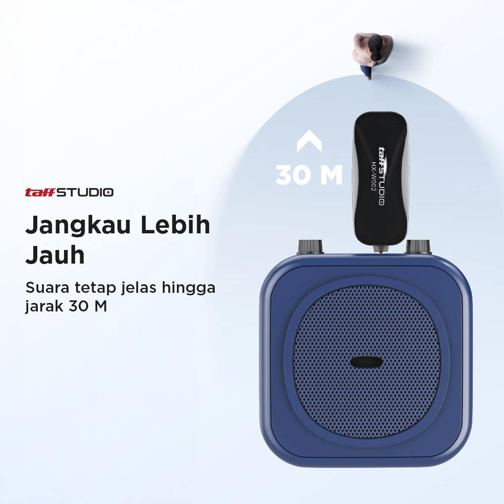 TaffSTUDIO Wireless Microphone UHF Call Center with Transmitter - HX-W002