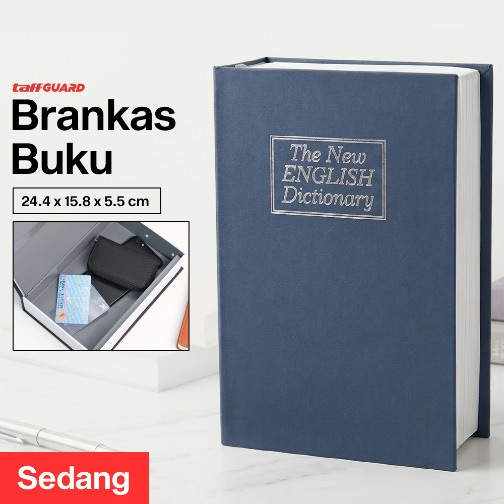 TaffGUARD Brankas Buku Kamus Kunci Manual Anti Maling Hidden Safe Box - KB-10L