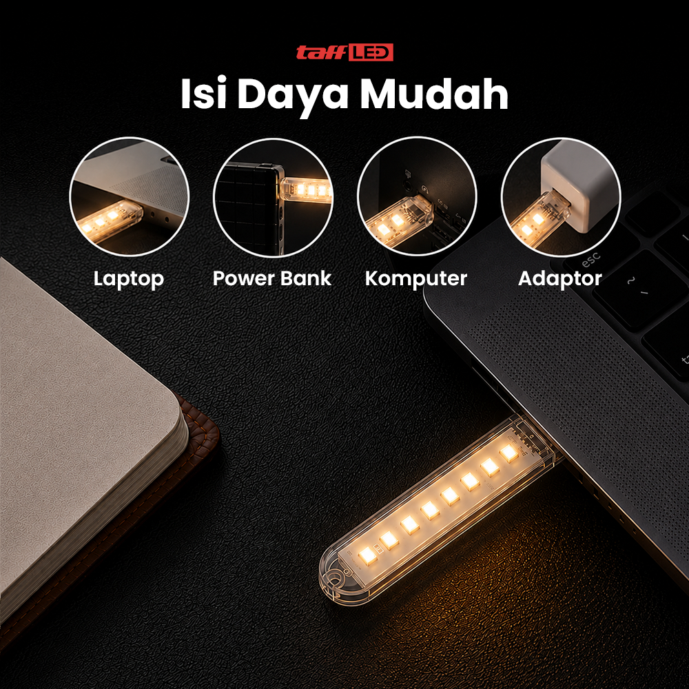 MeeToo Lampu Baca Mini LED USB Portable 5V 12W - SMD 5730