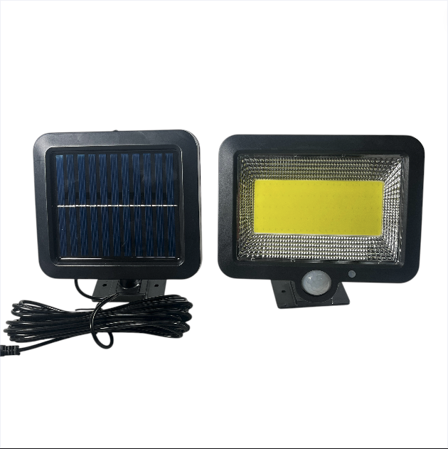 YuYi Lampu Dinding Solar Sensor Gerak Waterproof 100LED Cool White - SL-F100