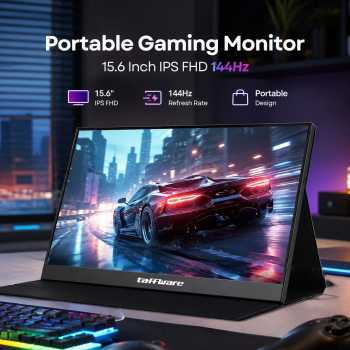 PORPOISE Portable Gaming Monitor 15.6 Inch IPS FHD 144Hz Type C - PP-14