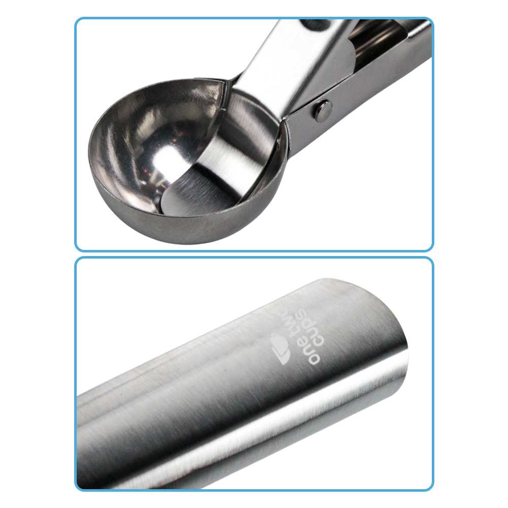 One Two Cups Sendok Scoop Es Krim Ice Cream Stainless Steel 430 47mm - 164Z - Gambar 2
