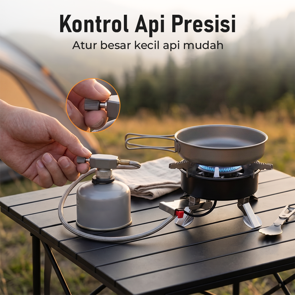 BONFIRE Kompor Gas Portable Lipat Outdoor Camping Stove - BF007