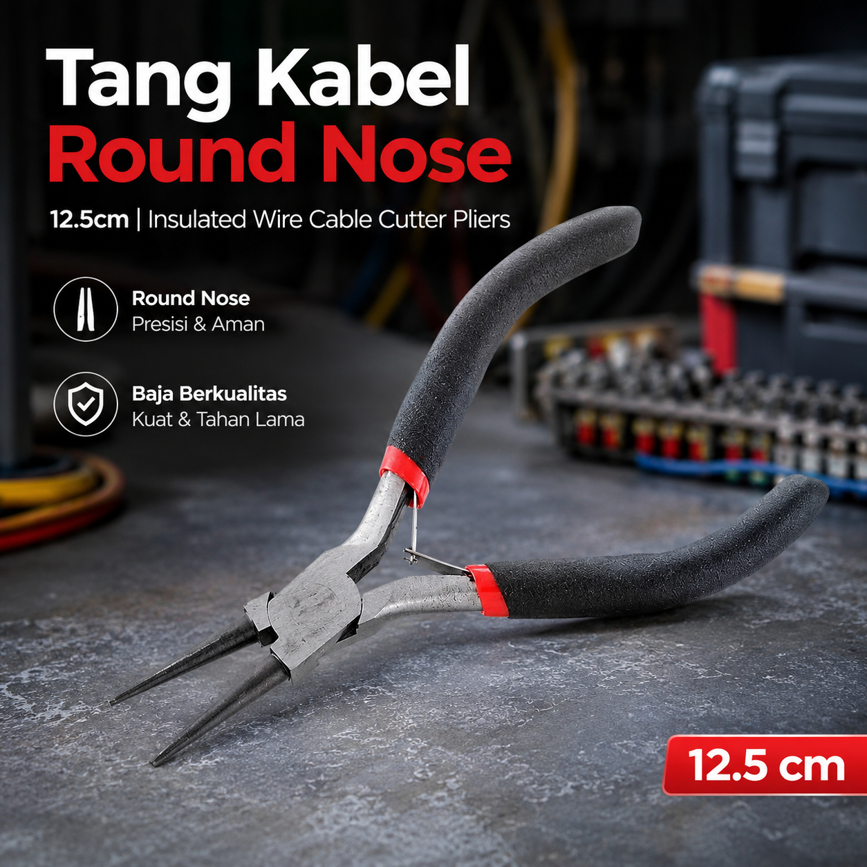 Urijk Tang Kabel Multifungsi Insulated Wire Cable Cutter Pliers - M2941